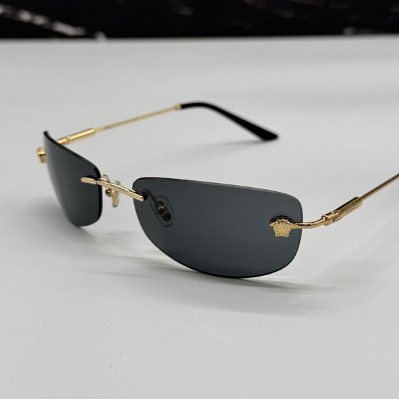 NEW MOD 2279 1002/87 VERSACE SUNGLASSES VE2279 100287 DARK GREY VE2279 1002/87 - Picture 5 of 9